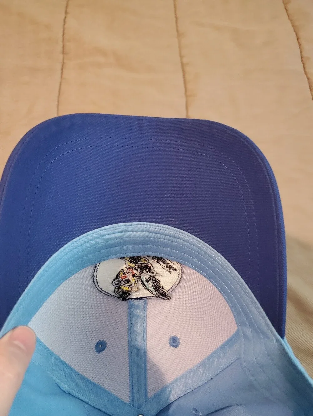 Air Force USAF Fifinella Wasp Unisex Light Blue Strapback Cap Hat